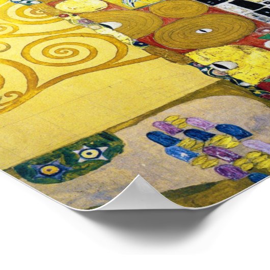 Der Baum des Lebens (Detail), Klimt Poster (Ecke)