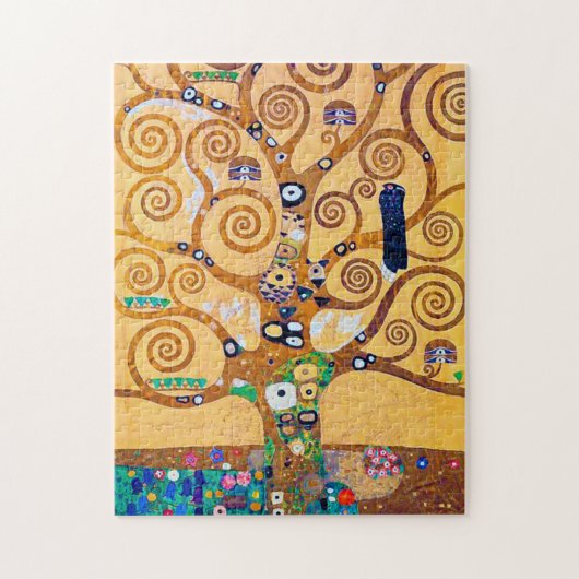Der Baum des Lebens (Detail), Klimt Puzzle (Vertikal)