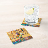 Der Baum des Lebens (Detail), Klimt Rechteckiger Pappuntersetzer (Vor Ort)