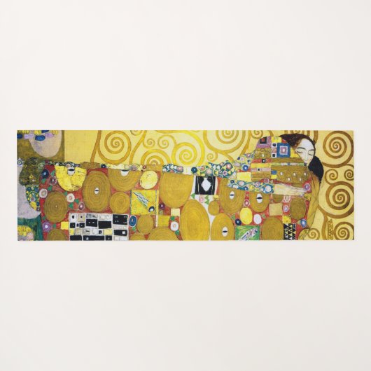 Der Baum des Lebens (Detail), Klimt Yogamatte (Rückseite (Horizontal))