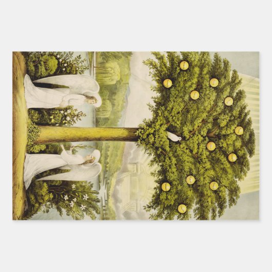 Der Baum des Lebens Geschenkpapier Set (Vorderseite)