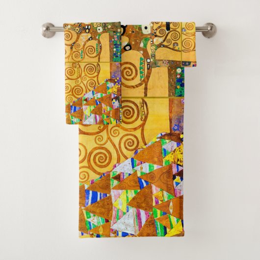 Der Baum des Lebens, Gustav Klimt Badhandtuch Set (Insitu)