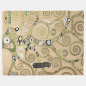 Der Baum des Lebens, Gustav Klimt Ölmalerei Fleecedecke (Vorderseite (Horizontal))