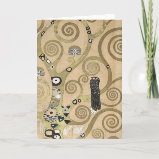 Der Baum des Lebens, Gustav Klimt Ölmalerei Karte (Vorderseite)