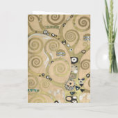 Der Baum des Lebens, Gustav Klimt Ölmalerei Karte (Rückseite)