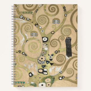 Der Baum des Lebens, Gustav Klimt Ölmalerei Notizblock