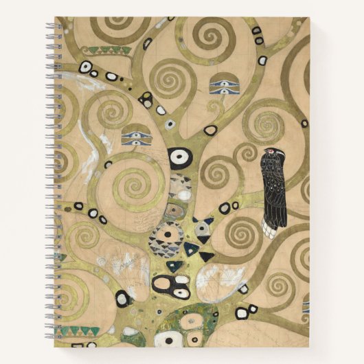 Der Baum des Lebens, Gustav Klimt Ölmalerei Notizblock (Vorderseite)