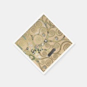 Der Baum des Lebens, Gustav Klimt Ölmalerei Serviette (Ecke)