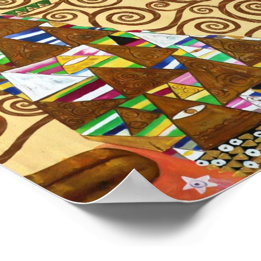 Der Baum des Lebens | Gustav Klimt | Poster (Ecke)