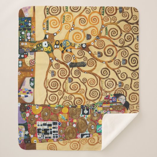 Der Baum des Lebens | Gustav Klimt | Sherpadecke (Vorderseite)