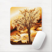 Der Baum des Lebens in geschmolzenem Gold Mousepad (Mit Mouse)