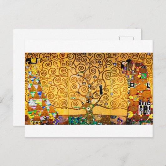Der Baum des Lebens, Klimt Postkarte (Vorne/Hinten)