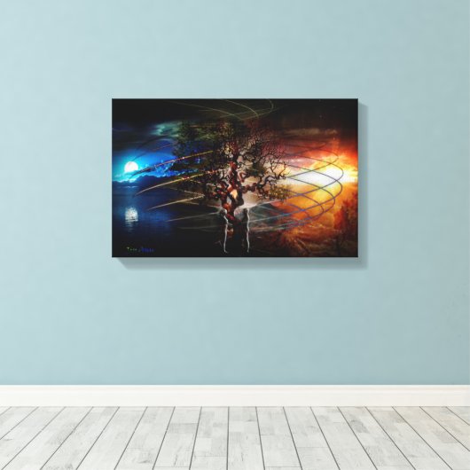 Der Baum des Lebens Leinwanddruck (Insitu (Holzboden))