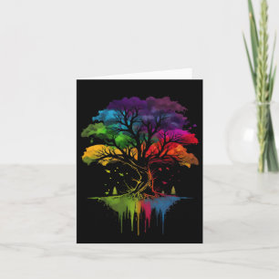 Der Baum des Lebens mehrfarbiger Baum wechselnder Karte