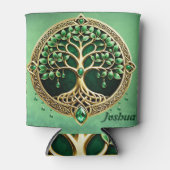 Der Baum des Lebens mit keltischen Knoten. Dosenkühler (Vorderseite)