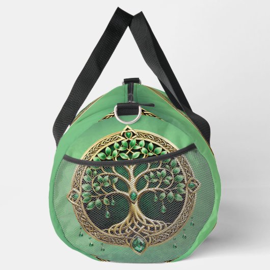 Der Baum des Lebens mit keltischen Knoten. Duffle Bag (Rechts)