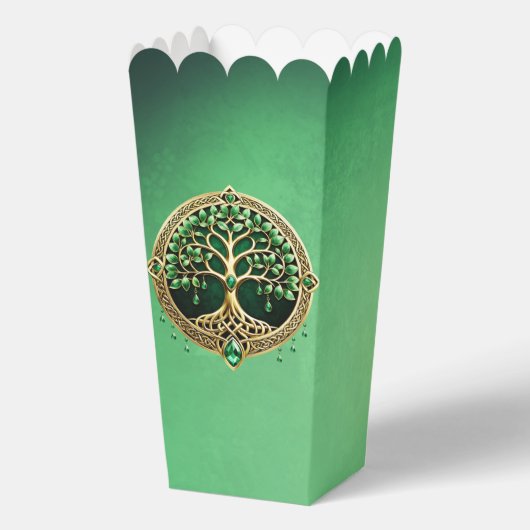 Der Baum des Lebens mit keltischen Knoten. Geschenkschachtel (Rückseite)