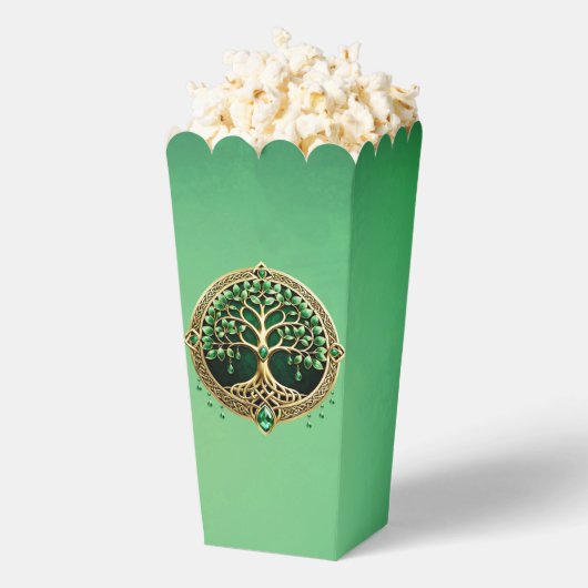 Der Baum des Lebens mit keltischen Knoten. Geschenkschachtel (Geplatzt)