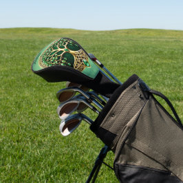 Der Baum des Lebens mit keltischen Knoten. Golf Headcover