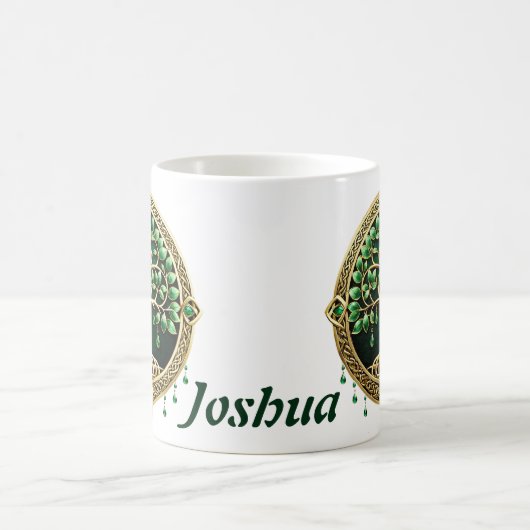 Der Baum des Lebens mit keltischen Knoten. Kaffeetasse (Mittel)