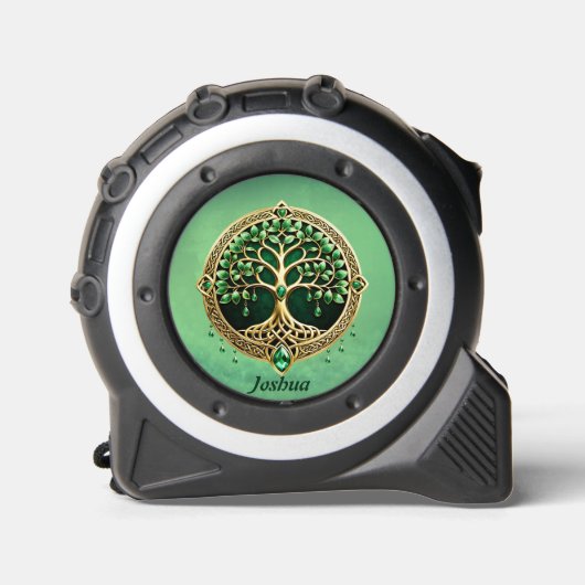 Der Baum des Lebens mit keltischen Knoten. Maßband (Vorderseite)