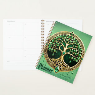 Der Baum des Lebens mit keltischen Knoten. Planer