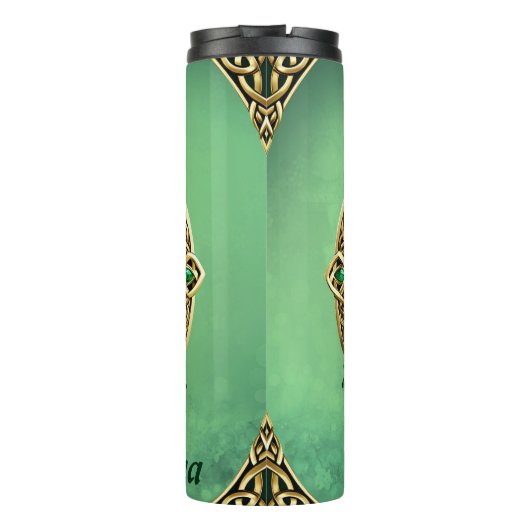 Der Baum des Lebens mit keltischen Knoten. Thermosbecher (Rückseite)