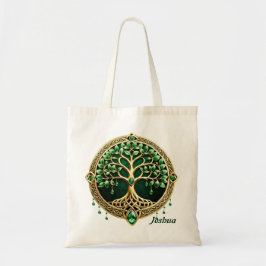 Der Baum des Lebens mit keltischen Knoten. Tragetasche