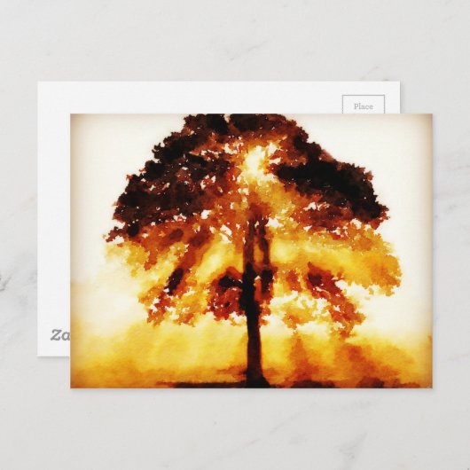 Der Baum des Lebens Postkarte (Vorne/Hinten)