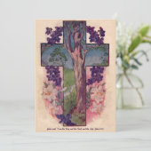 Der Baum des Lebens über Ostern Einladung (Stehend Vorderseite)