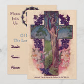 Der Baum des Lebens über Ostern Einladung (Vorne/Hinten)