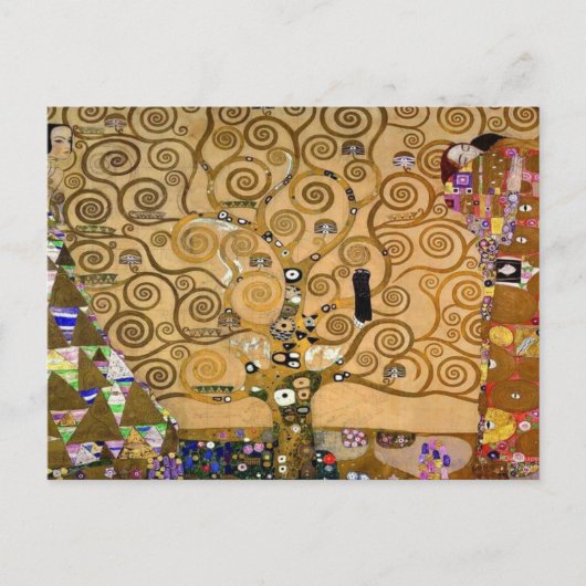 Der Baum des Lebens von Gustav Klimt Postkarte (Vorderseite)