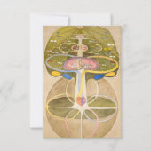 Der Baum des Wissens von Hilma af Klint Dankeskarte (Vorderseite)