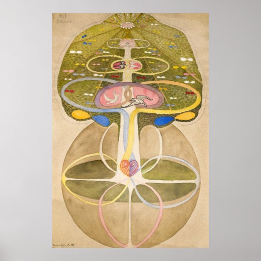 Der Baum des Wissens von Hilma af Klint Poster (Vorne)