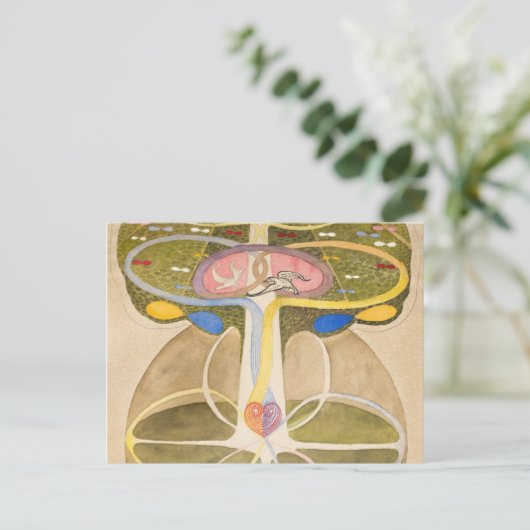 Der Baum des Wissens von Hilma af Klint Postkarte (Stehend Vorderseite)
