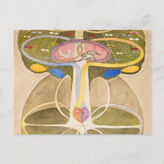 Der Baum des Wissens von Hilma af Klint Postkarte (Vorderseite)