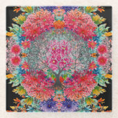 Der Baum ewigen Wissens Glasuntersetzer (Vorderseite)