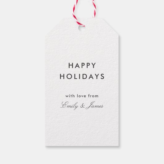 Der Baum Geschenkanhänger (Rückseite)