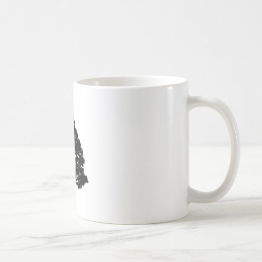 Der Baum hat es getroffen, Dummer Baum Disc Golf B Kaffeetasse (Rechts)