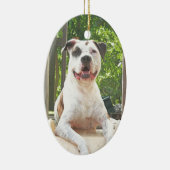 Der Baum-Haus des Pitbull-förmigen Knochens Keramikornament (Rechts)