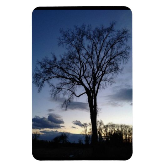 Der Baum im Twilight Magnet (Vertikal)