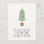 Der Baum ist das Einzige, was Funny 2026 beleuchte Postkarte (Vorderseite)