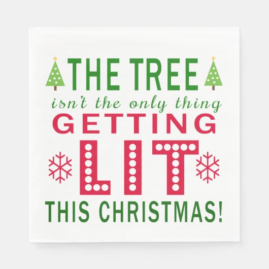 Der Baum ist nicht die einzige Sache, die ein paar Serviette (Vorderseite)