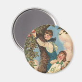 Der Baum klettert Magnet (Vorderseite/Rückseite)