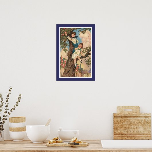 Der Baum klettert Poster (Küche)