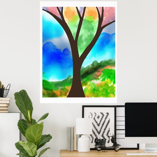 Der Baum Poster (Heimbüro)