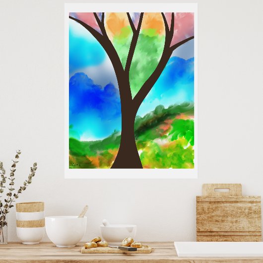 Der Baum Poster (Küche)