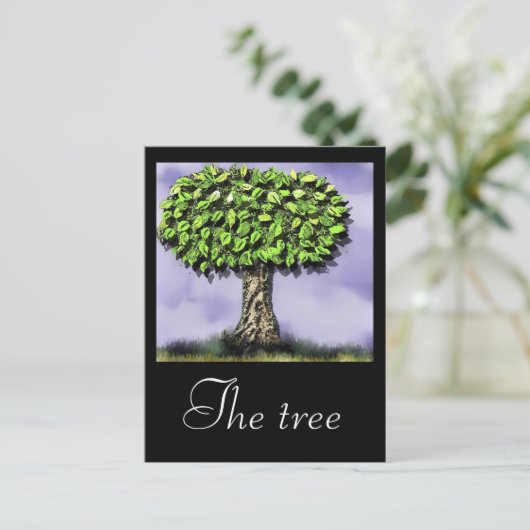 Der Baum Postkarte (Stehend Vorderseite)