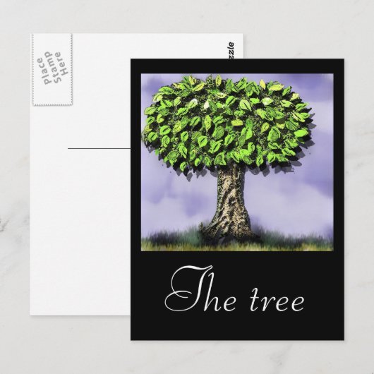Der Baum Postkarte (Vorne/Hinten)