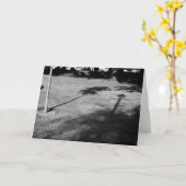 Der Baum und der Lamppost waren Freunde Karte (Gelbe Blume)